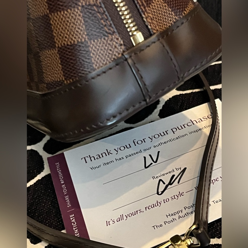💯 AUTHENTIC Louis Vuitton Alma Handbag (2 way) Damier BB Brown - Picture 12 of 16